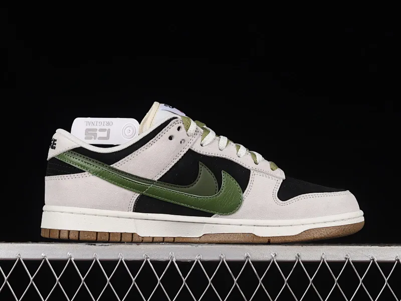 All categories Nk SB Dunk series Nk SB Dunk Low low-top sneakers Nk SB Dunk Low "85" black, gray and green double hook SB low-top sports and leisure sneakers DO9457-124
